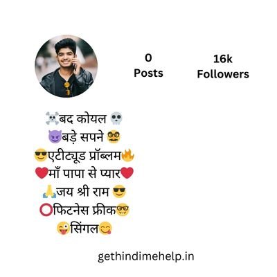 instagram bio for boys attitude